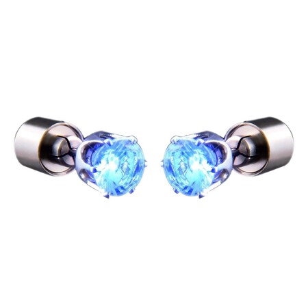 Endless Games LED Faux Diamond Pierced Earrings, Blue EN2800530